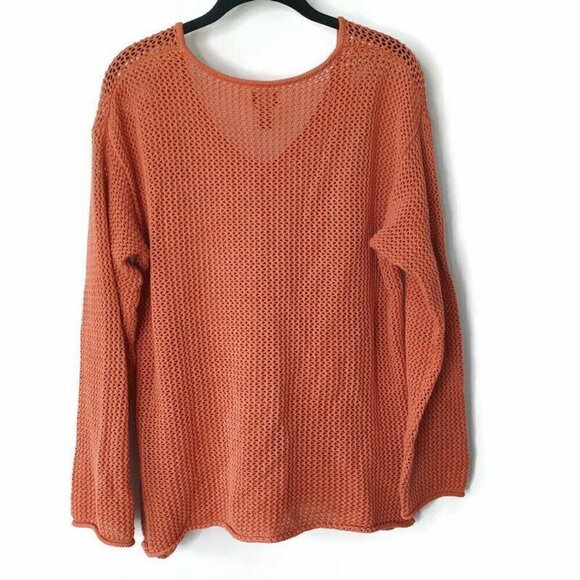 Additions By Chico's Coral Pink Long Sleeve Medium - Picture 4 of 5